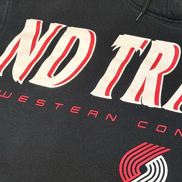 Unk Portland Trail Blazers Black Hoodie L Print NBA - Picture 12 of 14